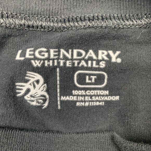 Legendary Whitetails Shirt Mens Large Tall Black Long Sleeve Deer Logo Hunting - Picture 12 of 12